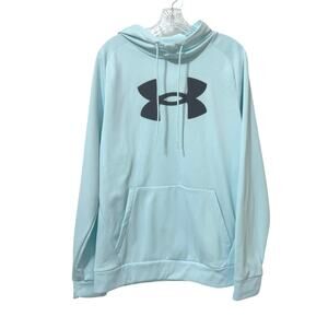 Under Armour Women’s Original Performance Fleece Hoodie Sweatshirt Large Aqua